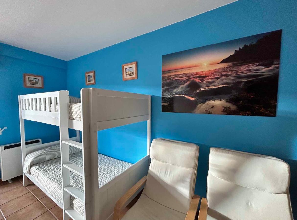 Apartamento Portosin Con Piscina Al Lado De La Playa Linteiros Bagian luar foto